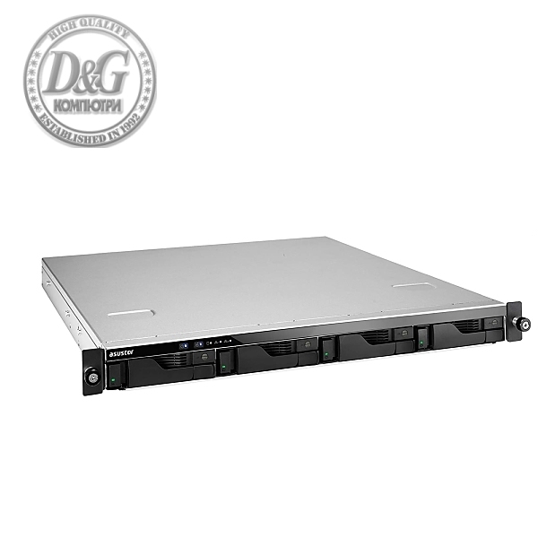 Asustor AS6504RS, 4bay NAS, Intel ATOM C3538 Quad-Core  2.1GHz , 8GB DDR4 SO-DIM (Max. 128G), GbE x 2, 2.5 GbE x 2, PCIe Gen3 (by 8 x1 - 4 link), USB 3.2 Gen 1 x 4,, WoL, Sys Sleep Mode, AES-NI hardw. encr., loc, Rail Kit