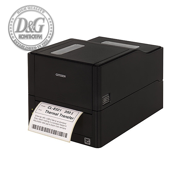 Citizen CL-E321EX Printer; USB, option I/F slot, Black, EN Plug