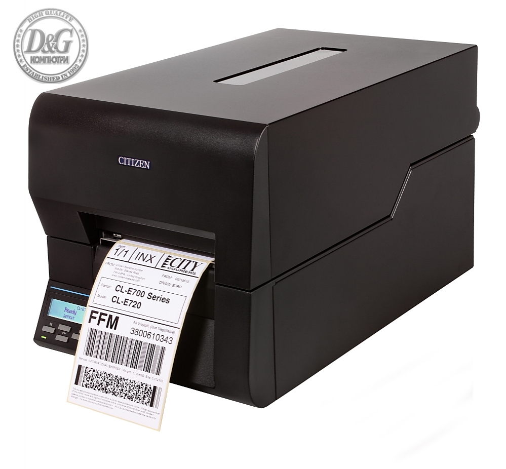 Citizen CL-E720DT Printer; Direct Thermal, USB/Ethernet, EN plug