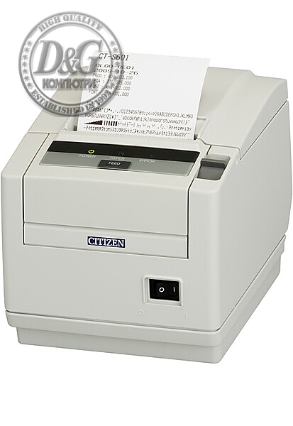 Citizen CT-S601II Printer; No interface, Ivory White