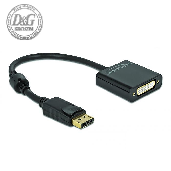 Адаптер Delock 63482 DisplayPort мъжко - DVI женско