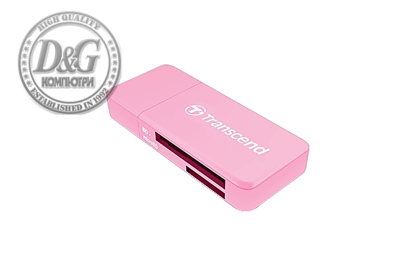 Transcend SD/microSD Card Reader, USB 3.0/3.1 Gen 1, Pink