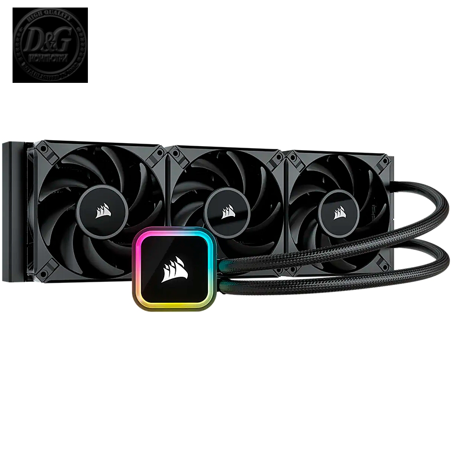 CORSAIR iCUE H150i RGB ELITE, 360mm Radiator, Liquid CPU Cooler