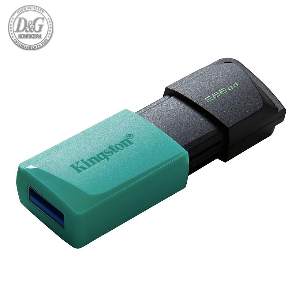 USB памет KINGSTON DataTraveler Exodia M, 256GB, USB 3.2 Gen 1, Черна