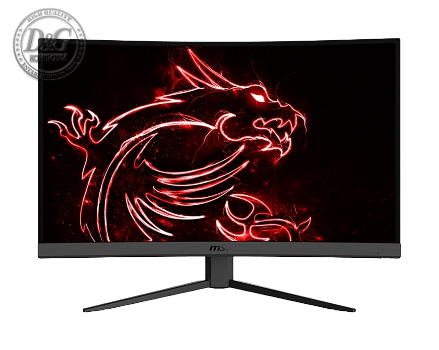 MSI Optix G32C4, 31.5", 1ms, 165Hz, VA, CURVED 1500R, FHD 1920x1080, AG, 95% DCI-P3, FreeSync, Anti-Flick, LBL, 250 cd/m2, Contrast 3000:1, DCR 100M:1, 2 x HDMI, DP, 1x Earphone out , Tilt, VESA100, Frameless 9S6-3DA61T-002