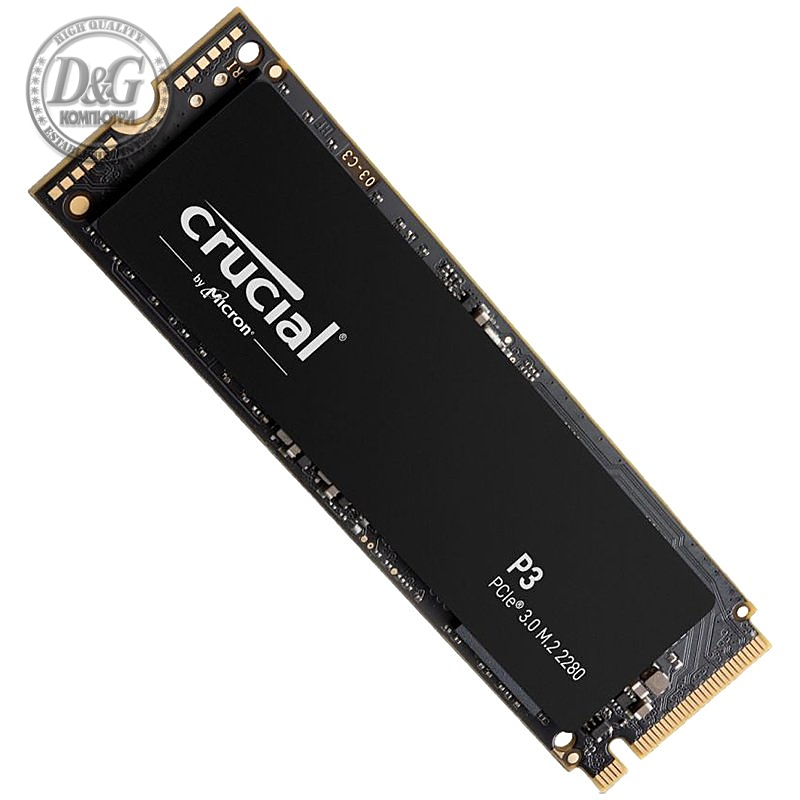 Crucial SSD P3 1000GB/1TB M.2 2280 PCIE Gen3.0 3D NAND, R/W: 3500/3000 MB/s, Storage Executive + Acronis SW included