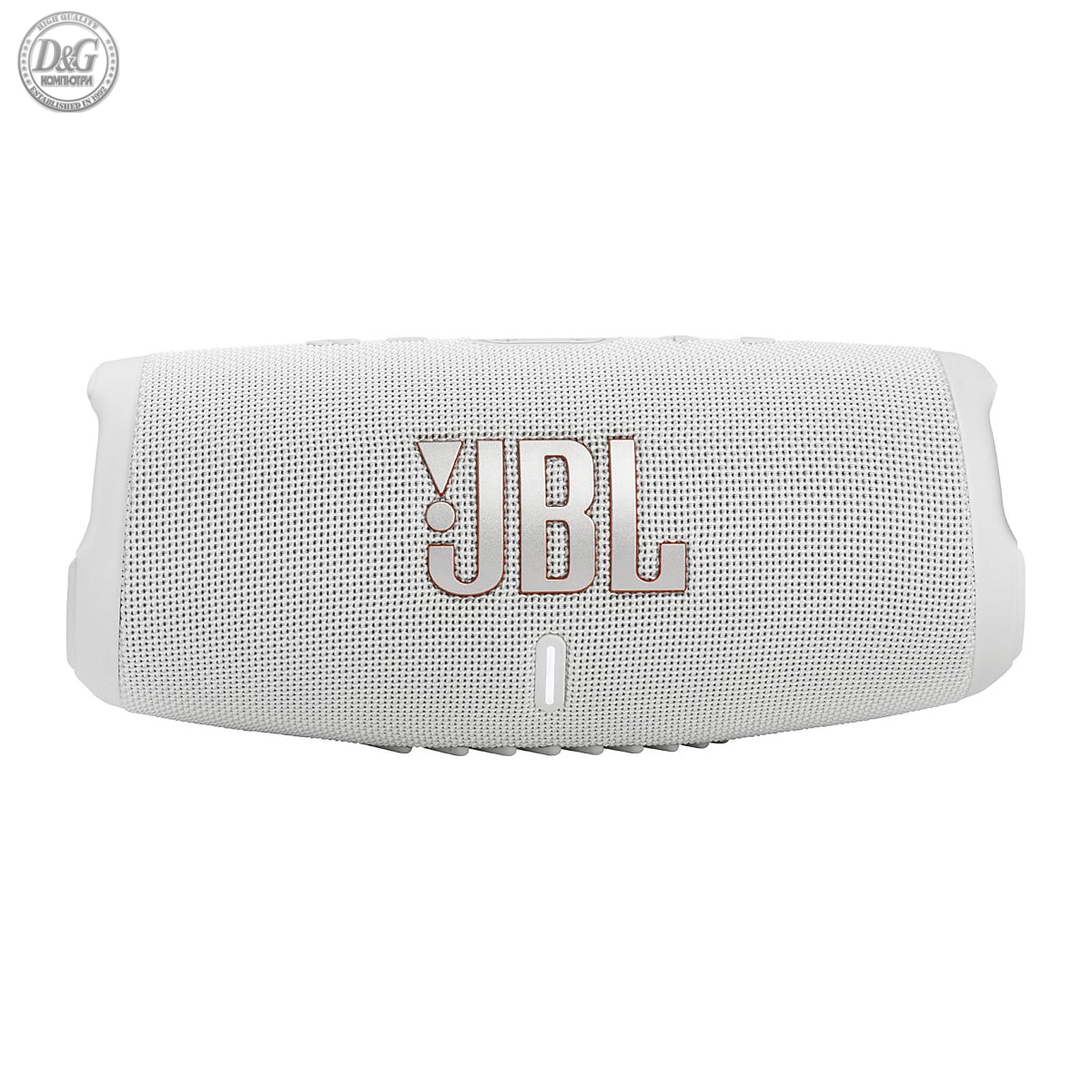 Блутут колонка JBL CHARGE 5, Бяло