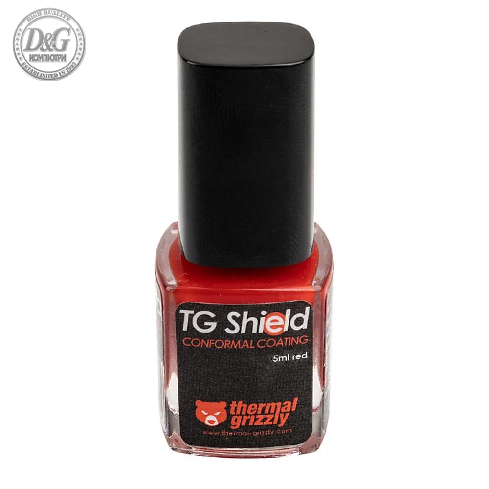 Защитен лак Thermal Grizzly Shield, 5ml, Червен