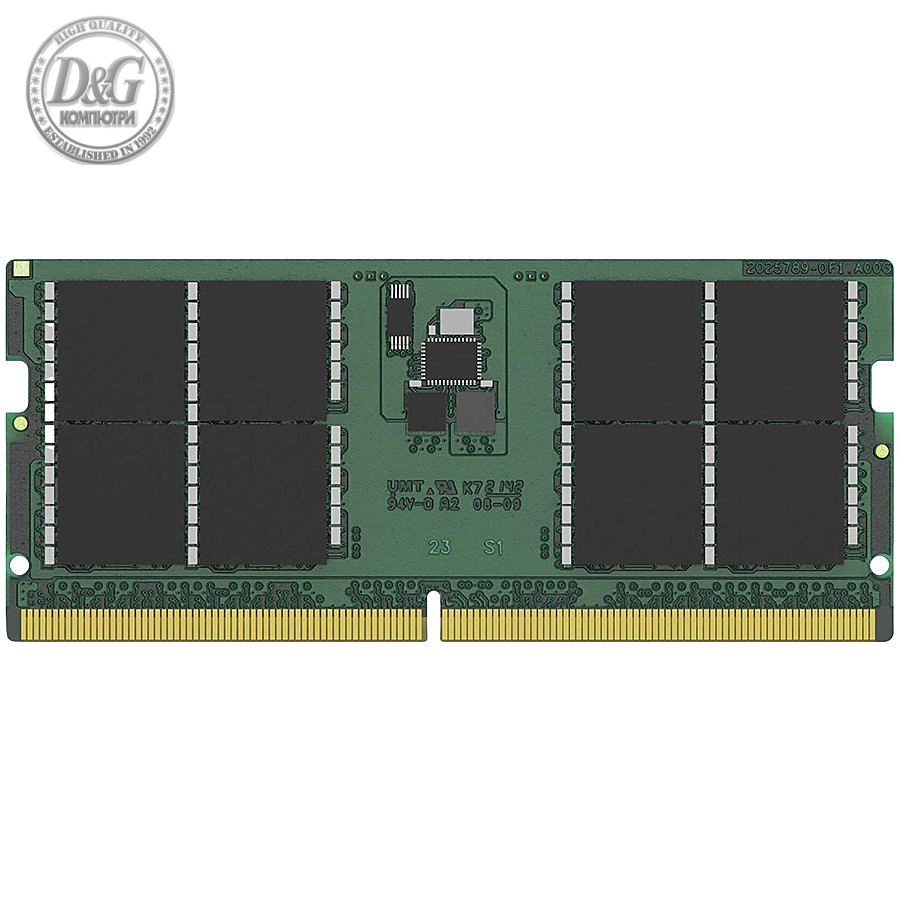 Kingston DRAM 32GB 4800MT/s DDR5 Non-ECC CL40 SODIMM 2Rx8 EAN: 740617327137