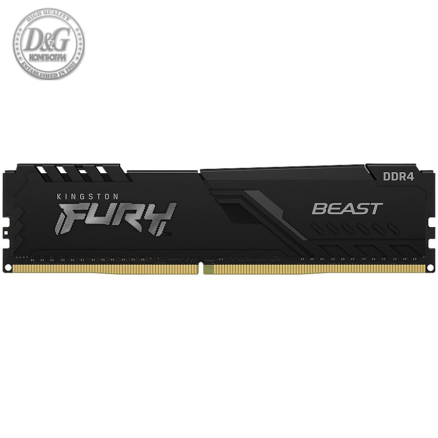 KINGSTON DRAM 8GB 3200MHz DDR4 CL16 DIMM FURY Beast Black EAN: 740617319910