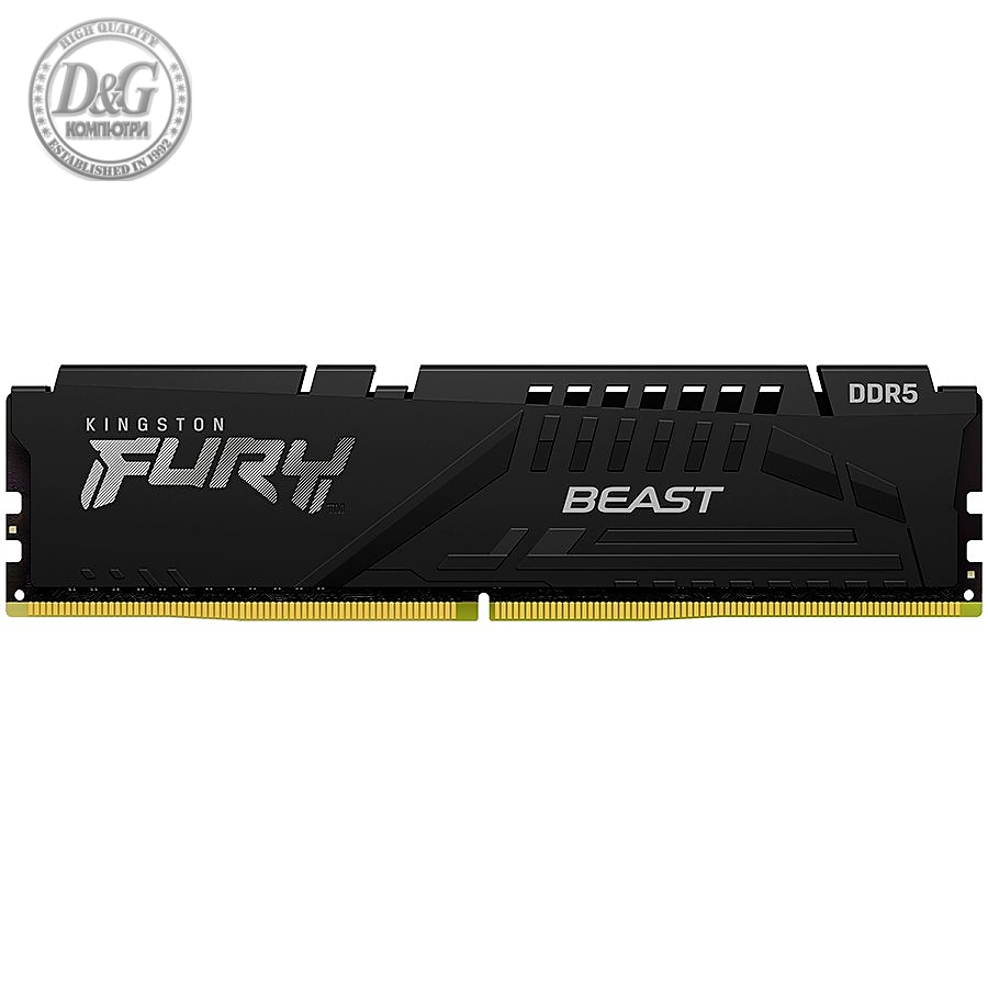 Kingston DRAM 16GB 5200MHz DDR5 CL40 DIMM FURY Beast Black EAN: 740617324372