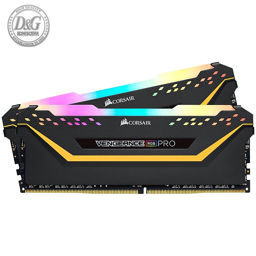 Corsair 16GB (2 x 8GB) DDR4 DRAM 3200MHz C16-18-18-36 Vengeance RGB PRO Memory Kit - TUF Gaming Edition