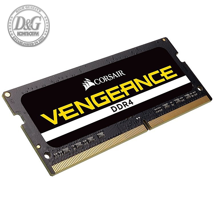 Corsair DDR4, 2666MHz 32GB 1x260 SODIMM, Unbuffered,18-19-19-39, Black PCB, 1.2V