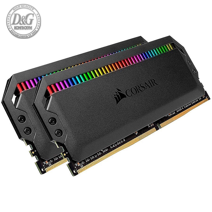 CORSAIR DOMINATOR PLATINUM RGB 16GB (2x8GB) DDR4 DRAM 3200MHz C16 AMD Ryzen Memory Kit