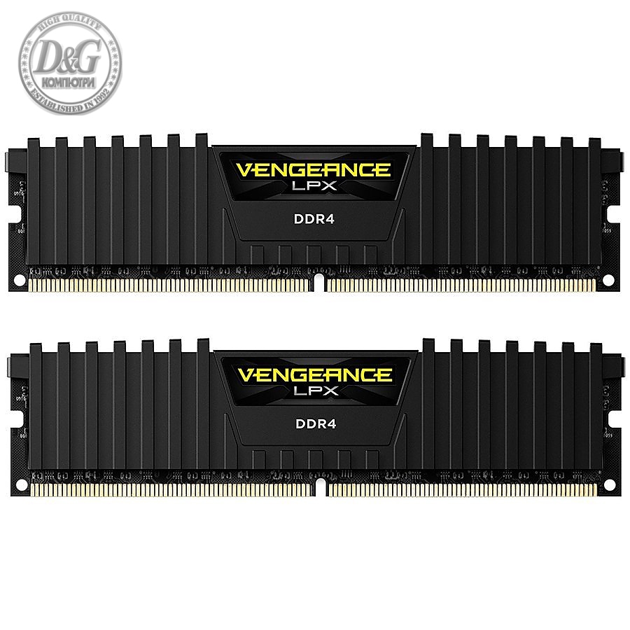 Corsair 16GB (2 x 8GB) DDR4 DRAM 3600MHz C20-23-23-43 Vengeance RGB PRO Memory Kit - Black