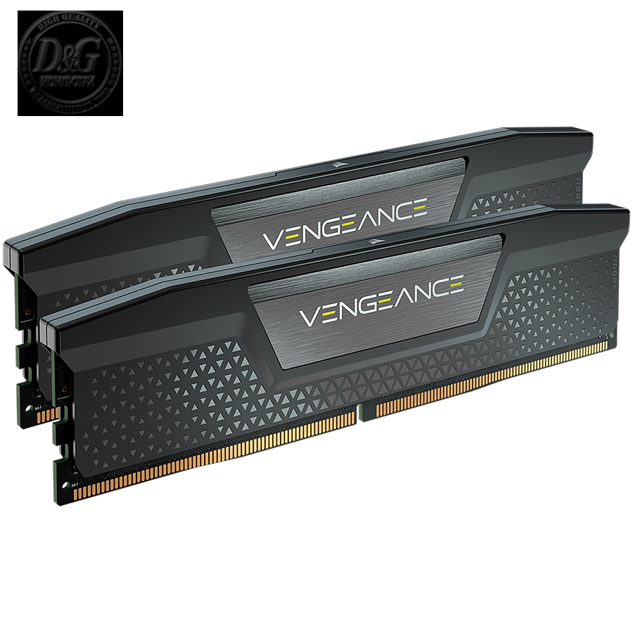 CORSAIR VENGEANCE DDR5 64GB (2x32GB) DDR5 5200 (PC5-41600) C40 1.25V - Black