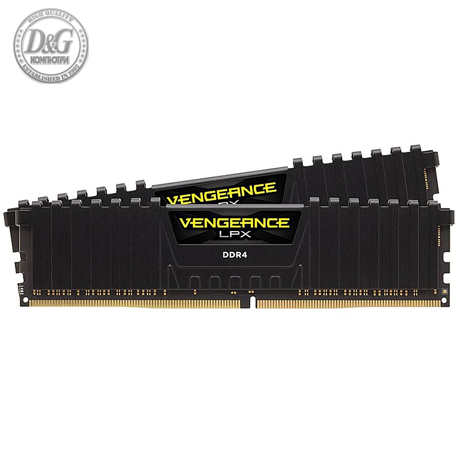 Corsair 32GB (2 x 16GB) DDR4 DRAM 3600MHz C18-18-18-43 Vengeance LPX AMD Ryzen Memory Kit - Black