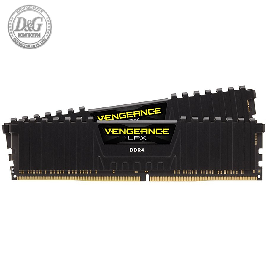 Corsair 64GB (2 x 32GB) DDR4 DRAM 3600MHz C18-22-22-42 Vengeance LPX Memory Kit - Black