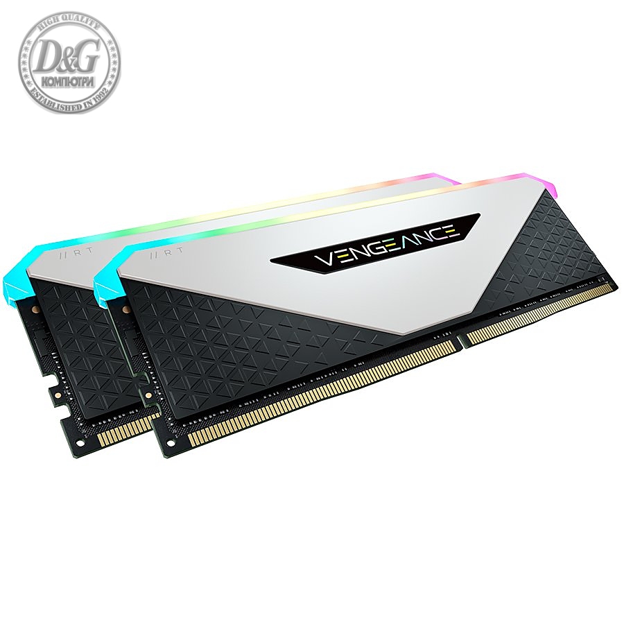 Corsair DDR4, 3600MHz 16GB 2x8GB DIMM, Unbuffered, 18-22-22-42, XMP 2.0, VENGEANCE RGB RT Heatspreader, RGB LED, 1.35V, for AMD Ryzen