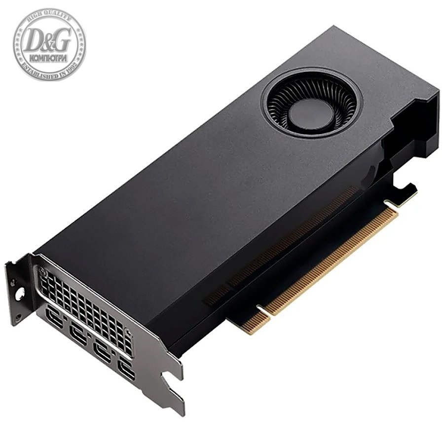 PNY GPU NVIDIA A2000 VCNRTXA2000-SB 6GB GDDR6 192-bit, 4x mDP, LP bracket