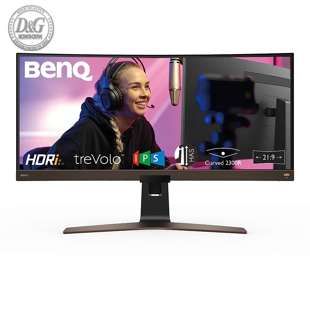 BenQ EW3880R, 37.5" IPS, HDRi, 4ms(GtG), 3840x1600, 95% DCI-P3, Flicker-free,B.I.+,LBL, 2300R, sRGB, 1000:1, DCR 20M:1, 10bit, 400 cd/m, HDMI(v2.0)x2, DP, USB Type-C(PD 60W, DP Alt mode), treVolo Speakers 3Wx2+Woofer 8W,Tilt,Vesa, RemConr.,Mac Compatible