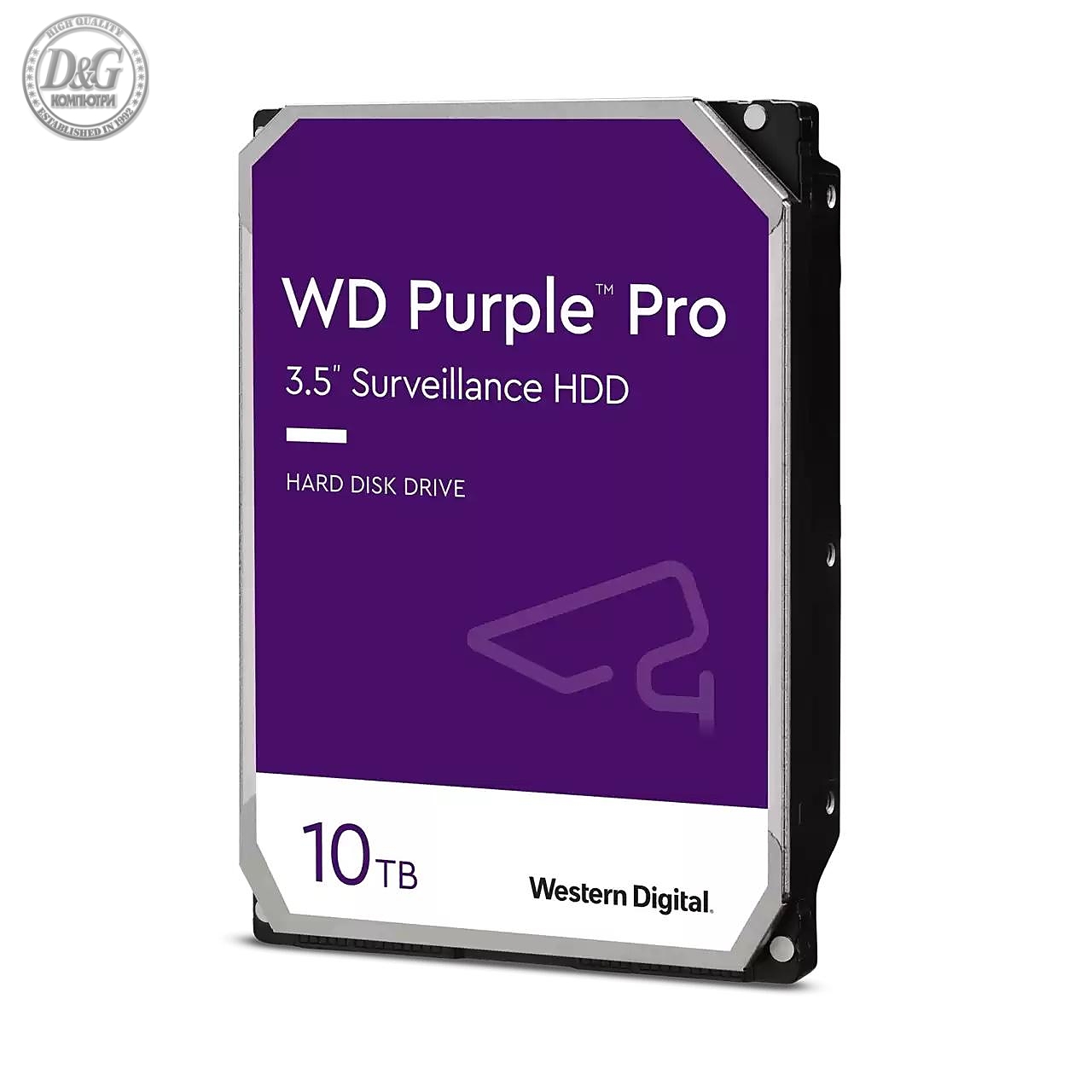 Хард диск WD Purple Pro Surveillance, 10 TB, 256MB, SATA 3