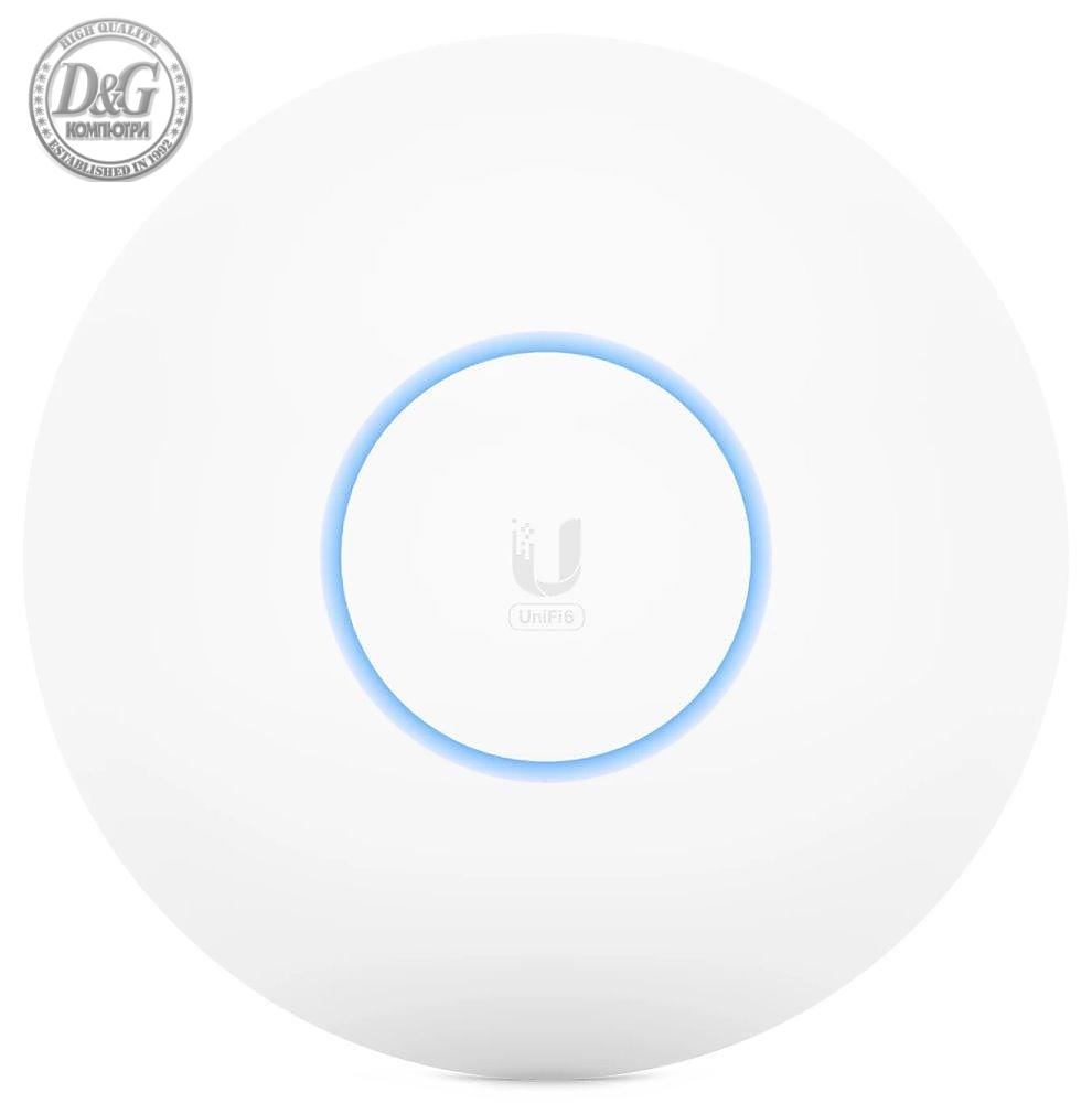 Access Point Ubiqity UniFi U6 Long Range, 2.4/5 GHz, 600 - 2400Mbps, 4x4MIMO, PoE, Бял