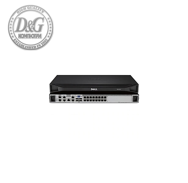 Dell DMPU2016-G01 16-port remote KVM switch with 2 remote users 1 local user dual power supply, DMPU2016