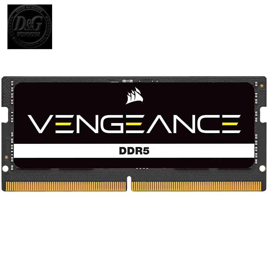 CORSAIR SODIMM DDR5, 4800MHz 16GB (1x16), C40 1.1V, 40-40-40-77