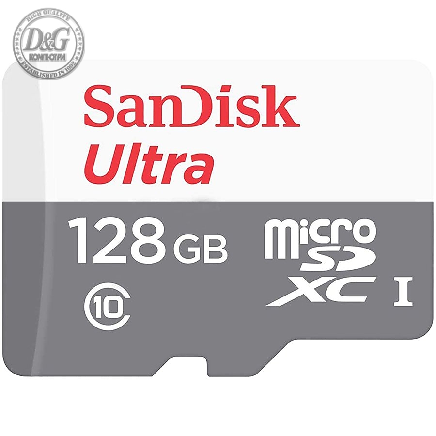 SanDisk Ultra Light microSDHC 128GB 100MB/s Class 10; EAN: 619659185091