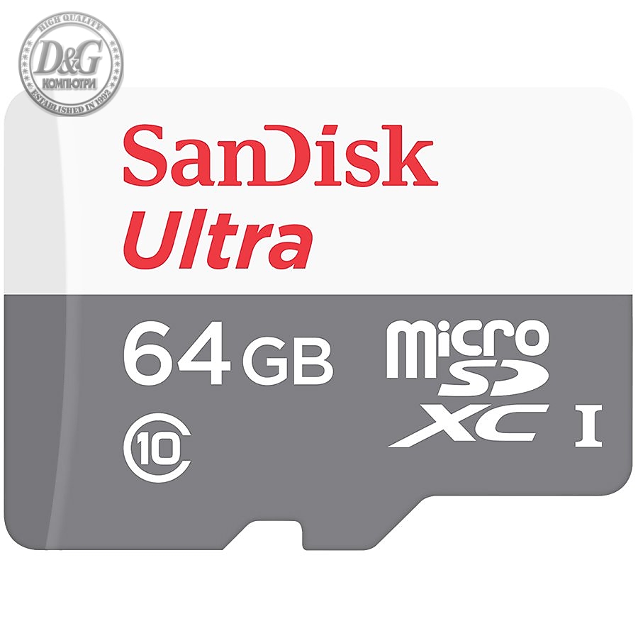 SanDisk Ultra Android microSDXC 64GB 80MB/s Class 10; EAN: 619659161927