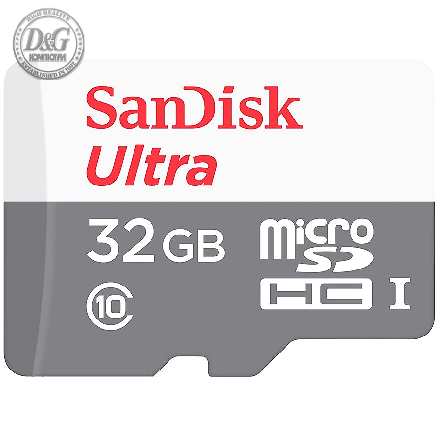 SanDisk Ultra Light microSDHC 32GB 100MB/s Class 10; EAN: 619659184384