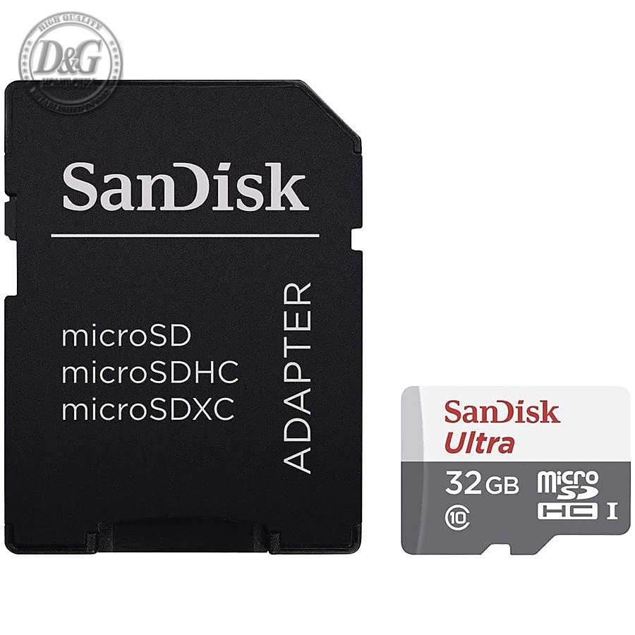 SanDisk Ultra Light microSDHC + SD Adapter 32GB 100MB/s Class 10