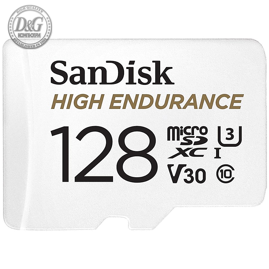 SANDISK 128GB MAX ENDURANCE microSDHC Card with Adapter