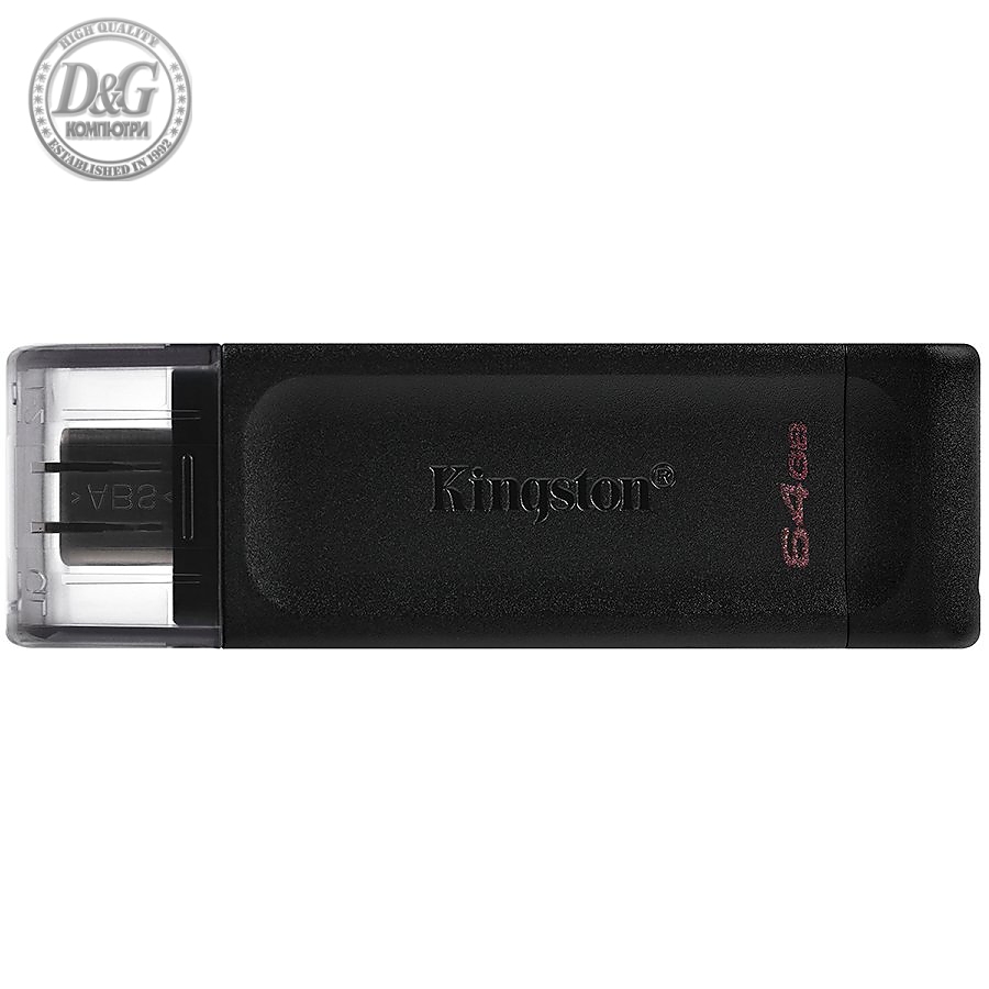 Kingston 64GB USB-C 3.2 Gen 1 DataTraveler 70 EAN: 740617305302