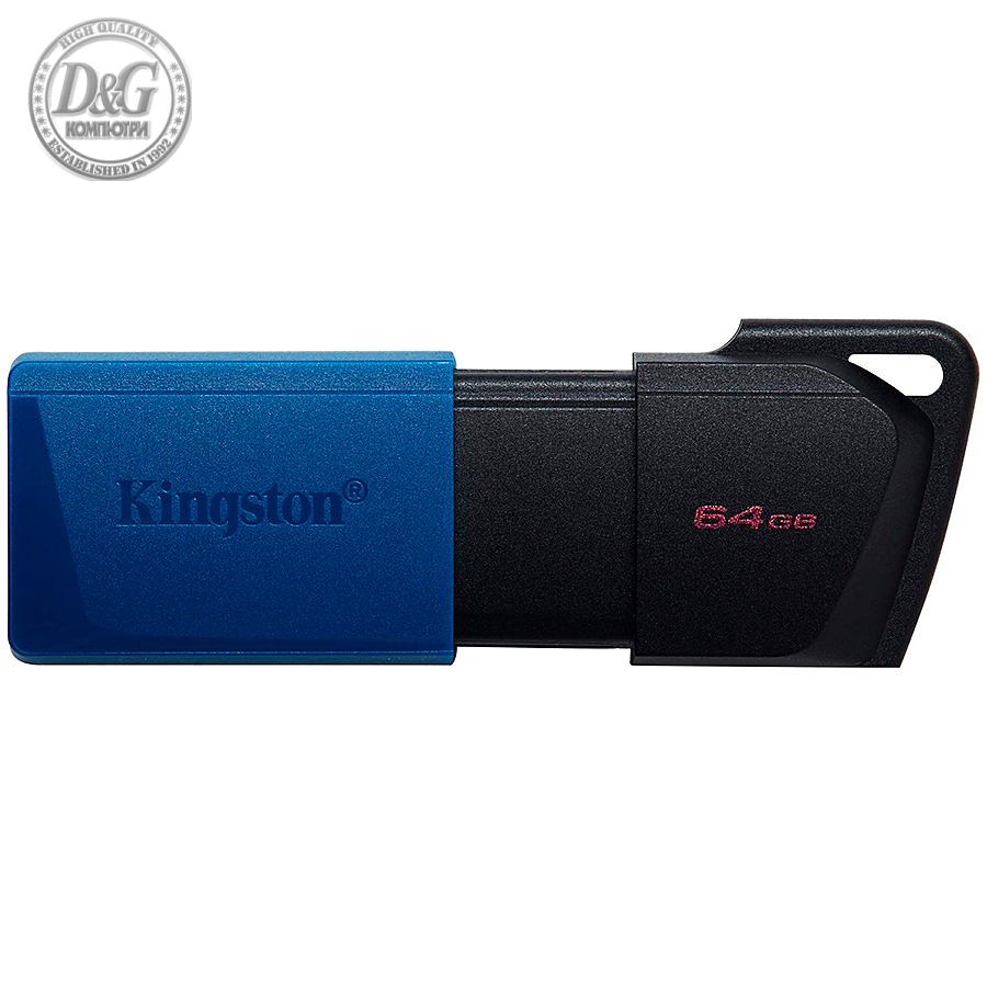 Kingston 64GB DataTraveler Exodia M USB slider cap USB 3.2 Gen2, blue