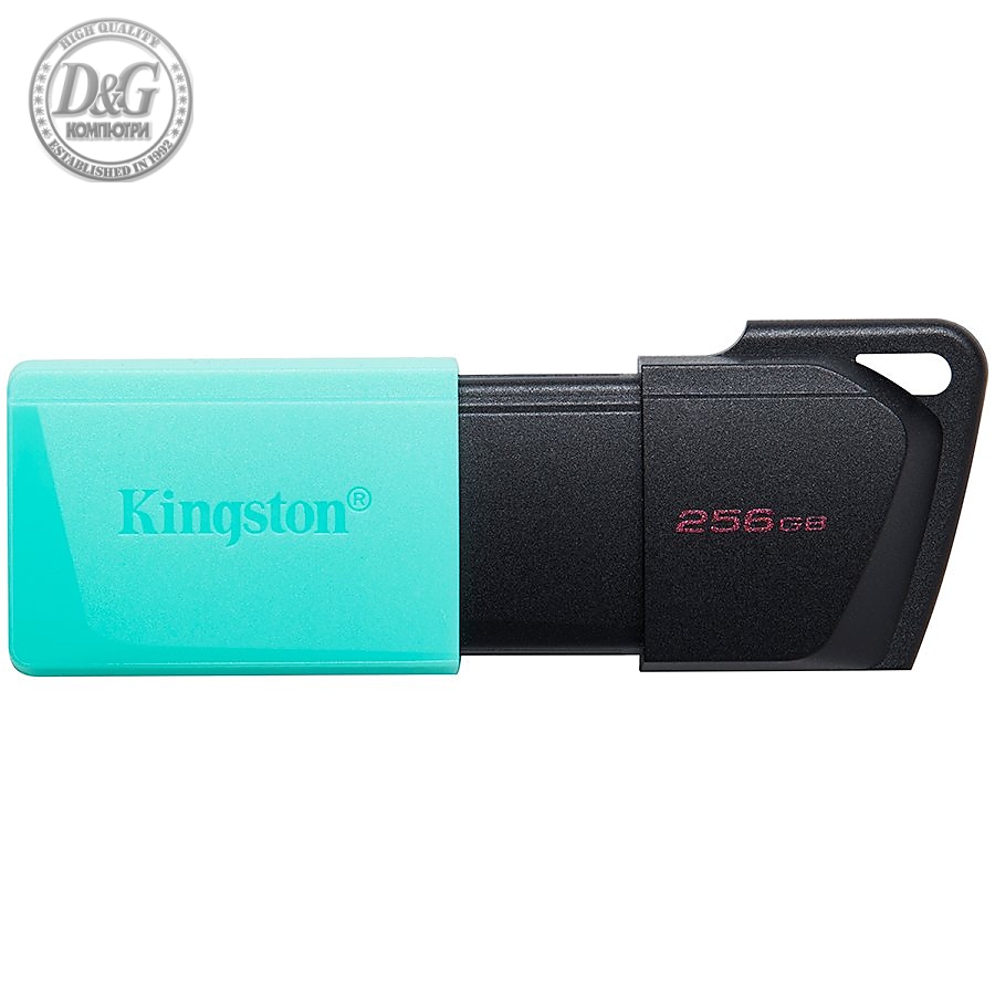 Kingston 256GB DataTraveler Exodia M USB slider cap USB 3.2 Gen2, turqouise