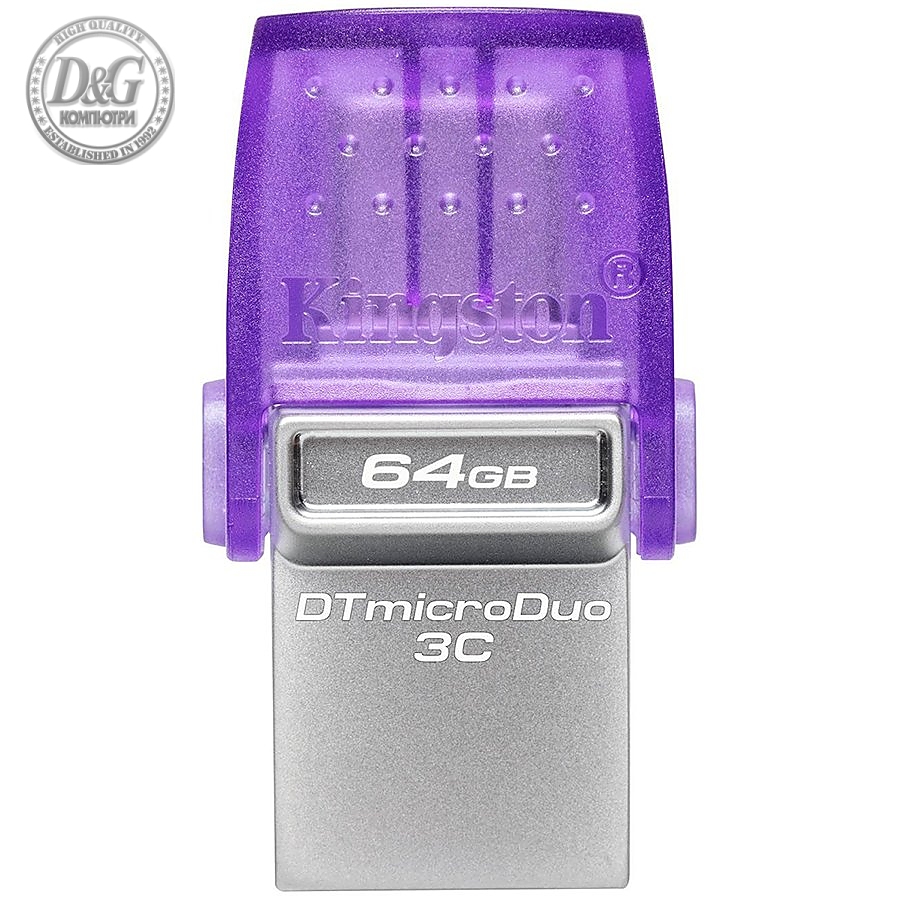 Kingston 64GB DataTraveler microDuo 3C 200MB/s dual USB-A + USB-C EAN: 740617328219