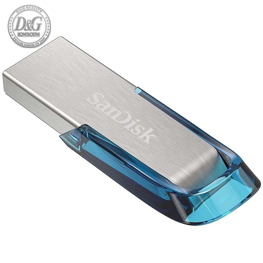 SanDisk Ultra Flair USB 3.0 64GB - NEW Tropical Blue Color; EAN: 619659163051