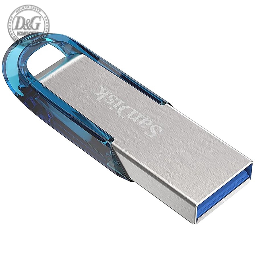 SanDisk Ultra Flair USB 3.0 32GB - NEW Tropical Blue Color; EAN: 619659163020