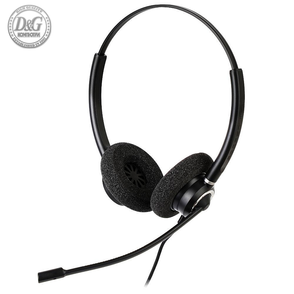 Слушалки с микрофон Addasound Crystal 2732 Duo, UC,QD, черни