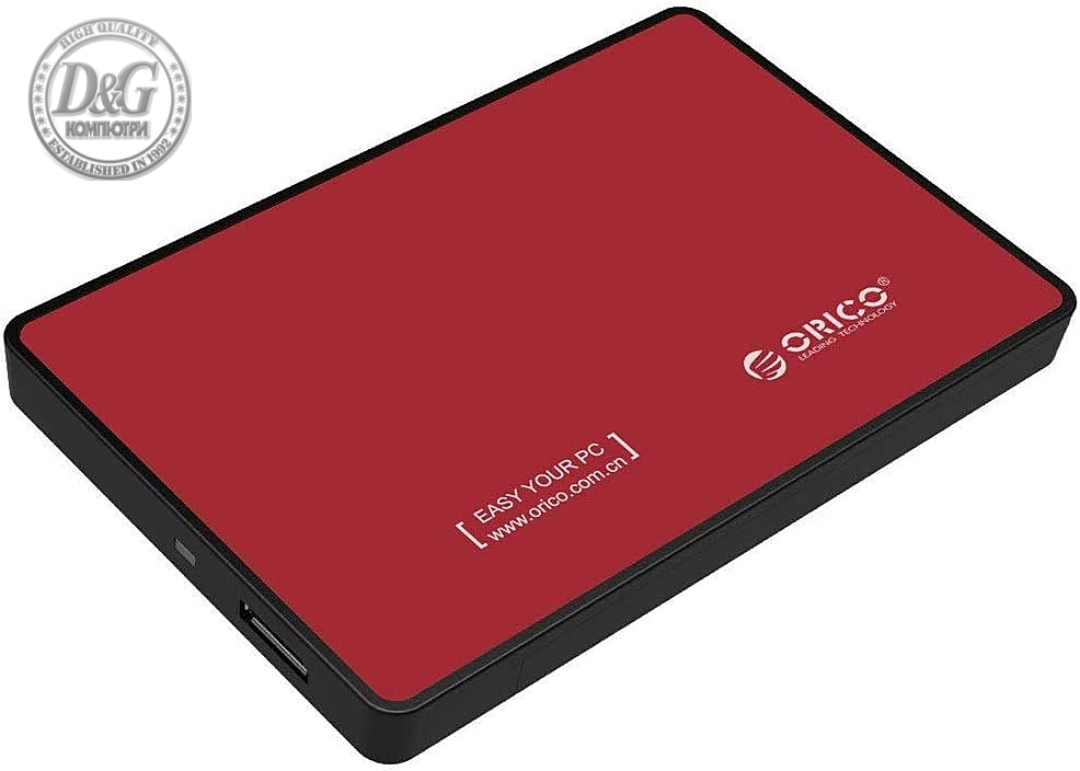 Orico външна кутия за диск Storage - Case - 2.5 inch USB3.0 RED - 2588US3-V1-RD