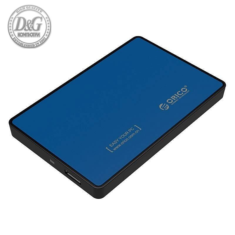 Orico външна кутия за диск Storage - Case - 2.5 inch USB3.0 BLUE - 2588US3-BL