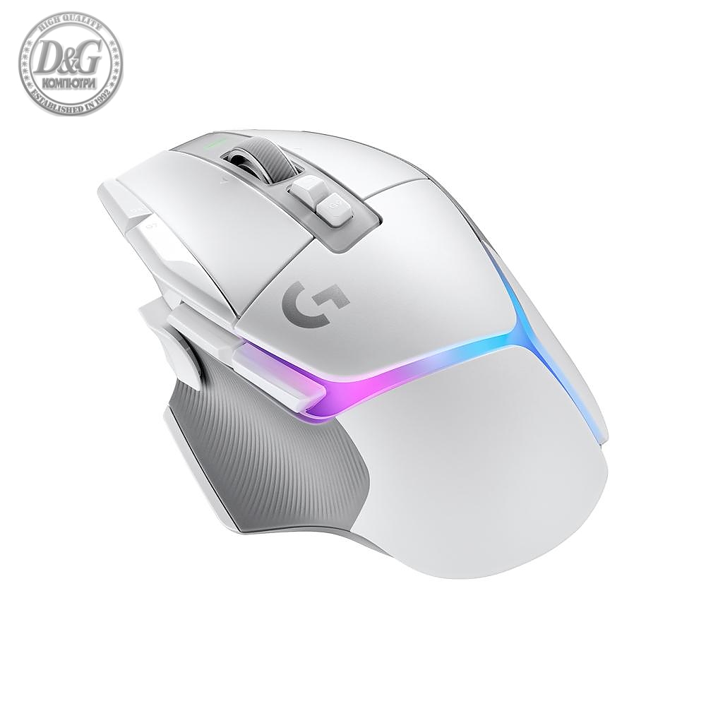 Геймърска мишка Logitech G502 X Plus White Lightsync RGB