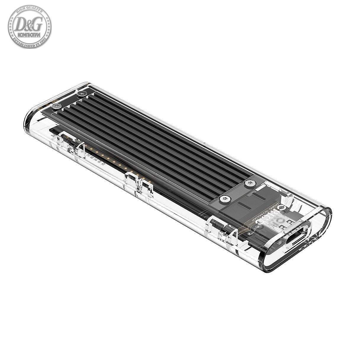 Orico вън€н° ку‚ия ·° диск Storage - Case - M.2 SATA B-key 5 Gbps Black - TCM2F-C3-BK