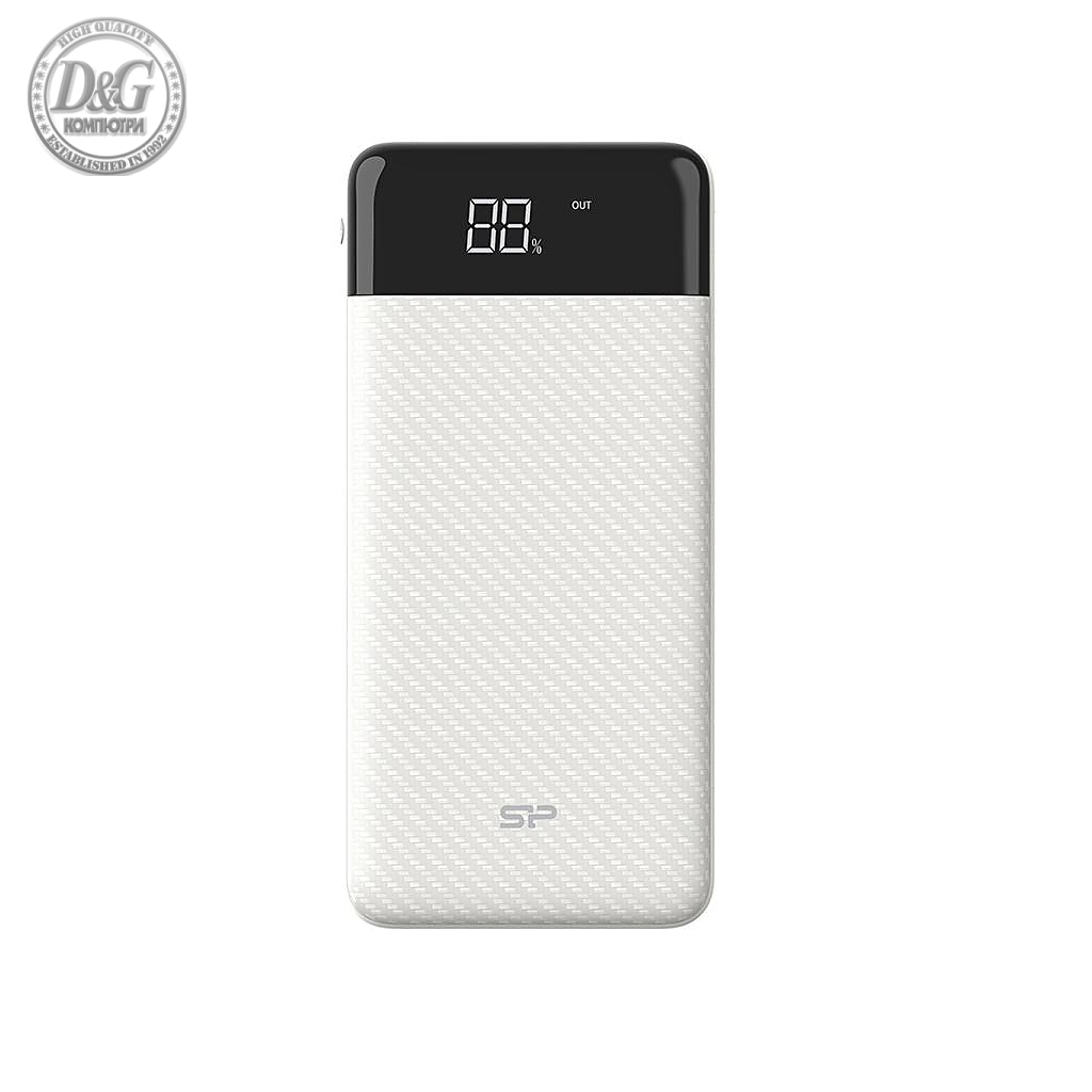 Външна батерия Silicon Power GS28, 20000 mAh, Бял