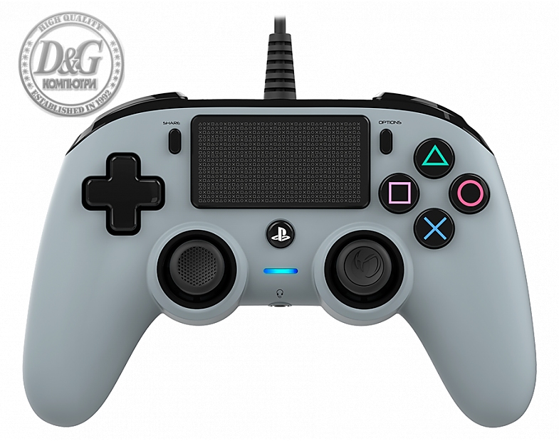 Жичен геймпад Nacon Wired Compact Controller, Сребърен