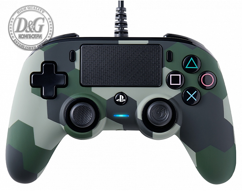 Жичен геймпад Nacon Wired Compact Controller Camo Green, Зелен