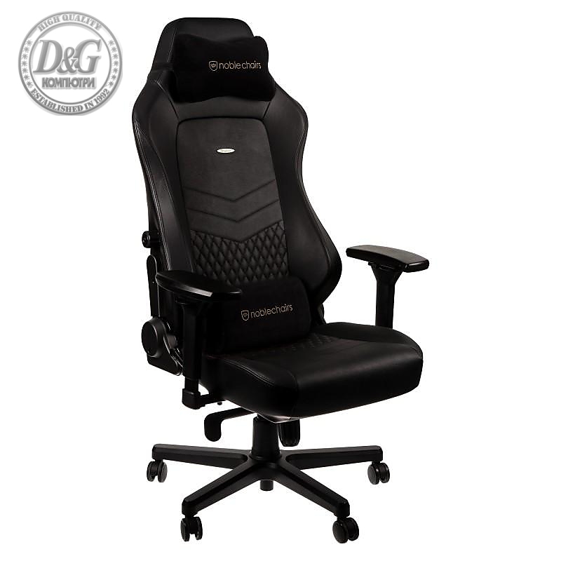 Геймърски стол noblechairs HERO Real Leather, Black