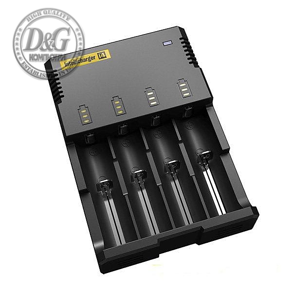 Зарядно у-во NITECORE i4, Universal Charger, LiIon &amp; NIMH, 18650, CR123; AA, AAA, C, D